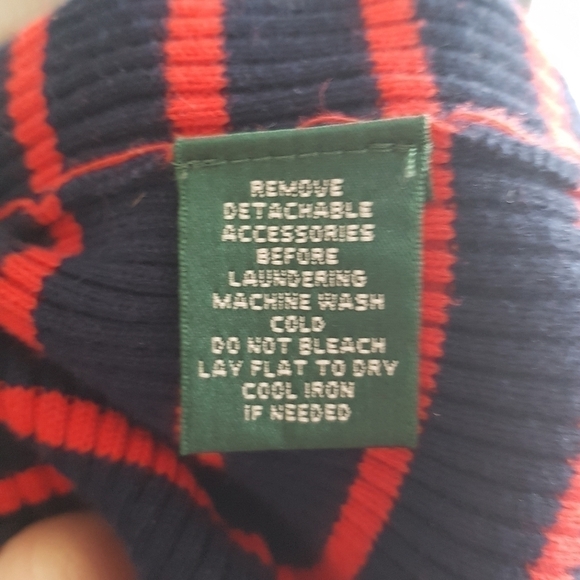 Lauren Ralph Lauren Striped Ribbed Knit Pullover Boat Neck Sweater - Picture 9 of 9